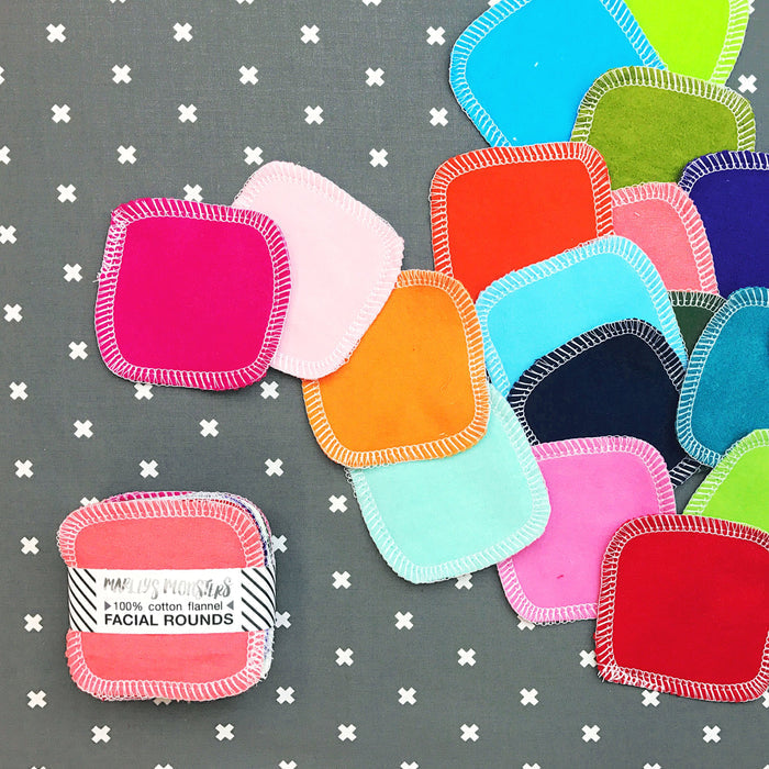 20 FACIAL ROUNDS: Rainbow Solids