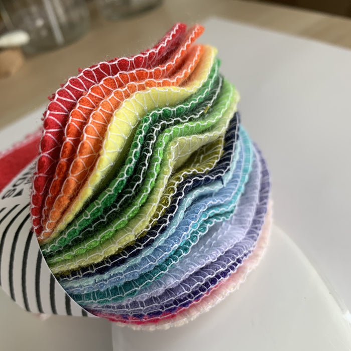 20 FACIAL ROUNDS: Rainbow Solids
