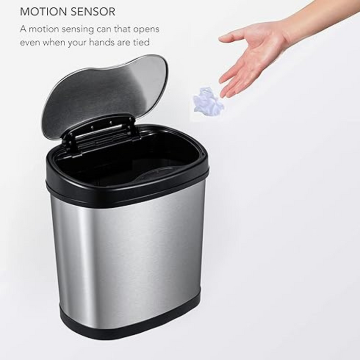 42L Automatic High Tech Stainless Steel Trash Bins
