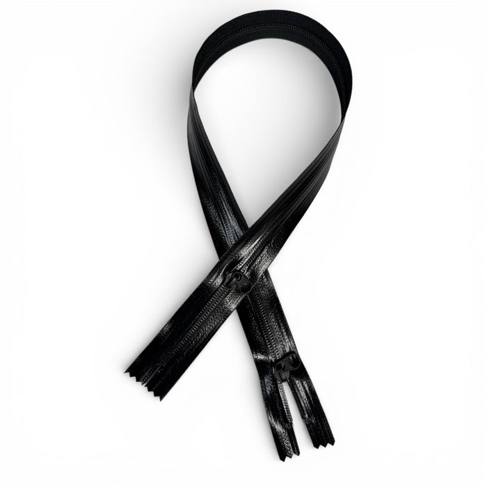5 Water - Resistant Reverse Coil Zipper - Black - YKK Style - Simplifi Fabric