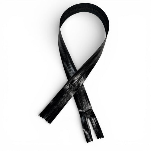 5 Water - Resistant Reverse Coil Zipper - Black - YKK Style - Simplifi Fabric
