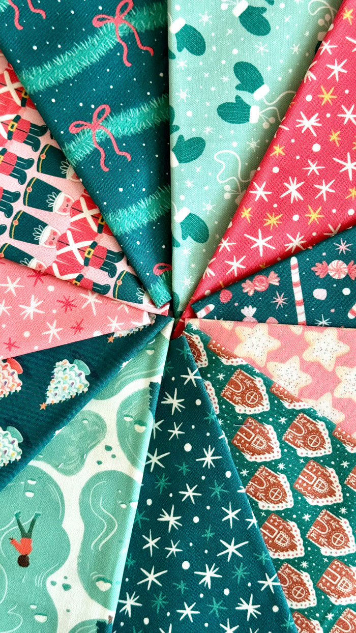 Afternoon Ice Skating - Bright Holiday - Charla Pettingill - Cloud 9 Fabrics - Poplin