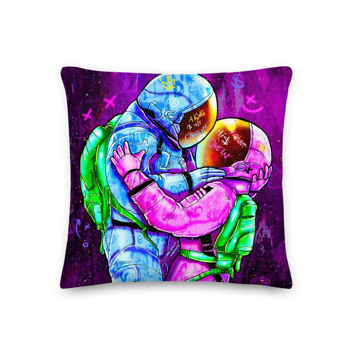 A KING IS NOT COMPLETE WITHOUT HIS QUEEN PREMIUM PILLOW - REBHORN DESIGN