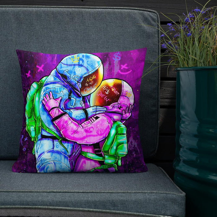 A KING IS NOT COMPLETE WITHOUT HIS QUEEN PREMIUM PILLOW - REBHORN DESIGN