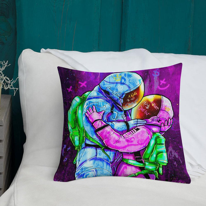 A KING IS NOT COMPLETE WITHOUT HIS QUEEN PREMIUM PILLOW - REBHORN DESIGN