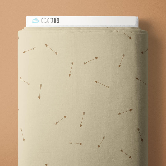 Aim High - Beige - Backwoods and Boots - Softly Studio - Cloud 9 Fabrics - Poplin - Simplifi Fabric