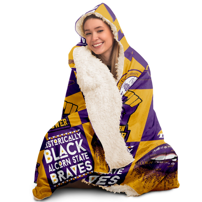 Alcorn Hooded Blanket v39