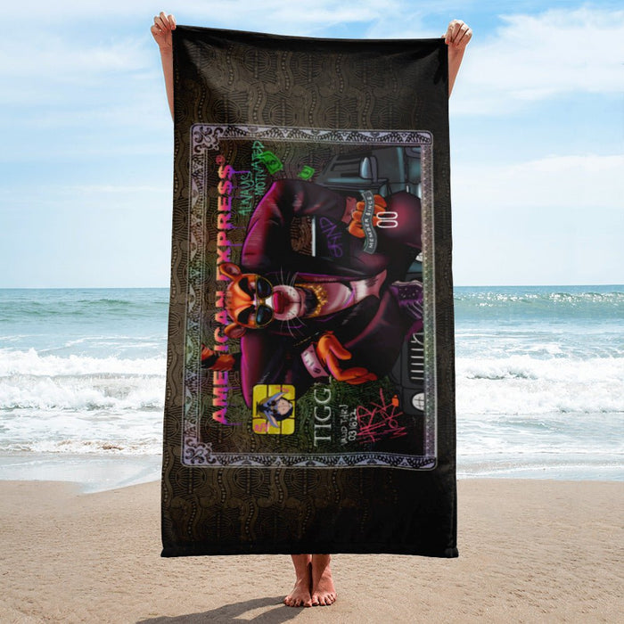 ALWAYS MOTIVATED (TIGGER EXPRESS) BEACH TOWEL - REBHORN DESIGN