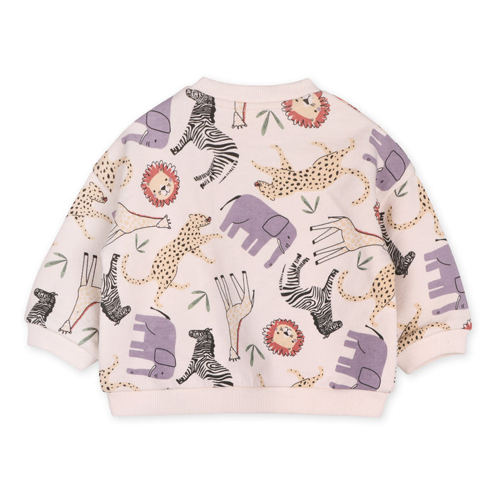 Animal Safari Baby Sweatshirt & Jogger Set (Organic Cotton)