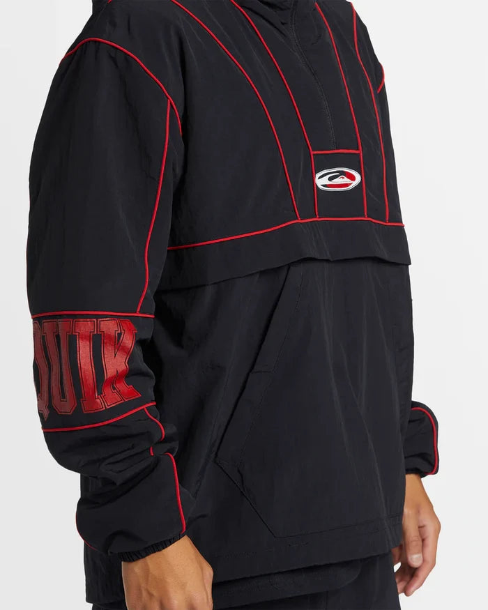 Anorak Quiksilver Griff Track Crudo Negro Rojo