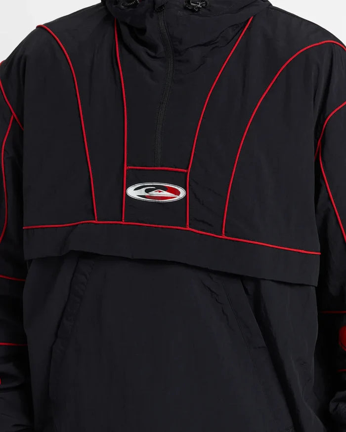 Anorak Quiksilver Griff Track Crudo Negro Rojo