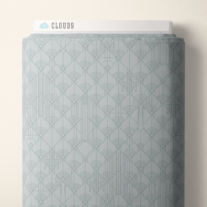 April Showers - Stone Gray - FLW Tone On Tone - Frank Llyod Wright - Cloud 9 Fabrics - Poplin - Simplifi Fabric