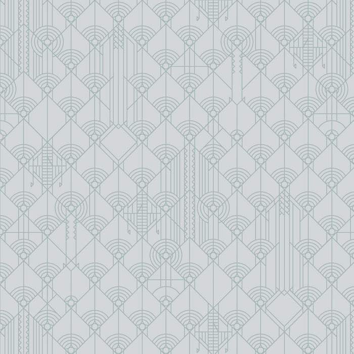 April Showers - Stone Gray - FLW Tone On Tone - Frank Llyod Wright - Cloud 9 Fabrics - Poplin - Simplifi Fabric