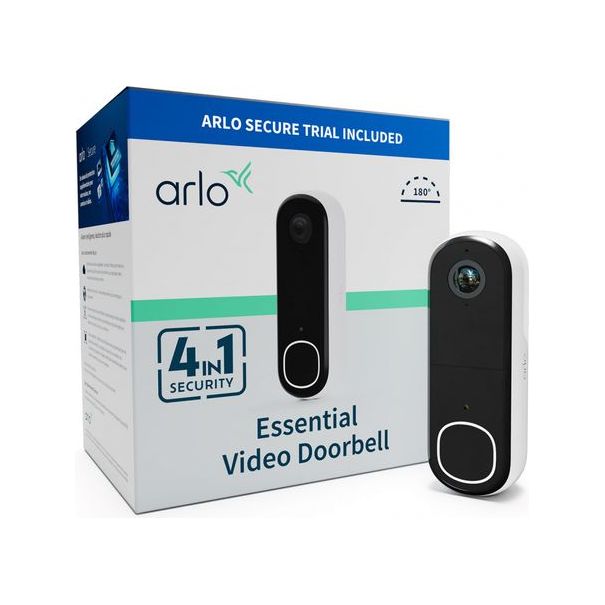 Arlo 1080P Wireless Video Doorbell - White | AVD3001100EUS from Arlo - DID Electrical