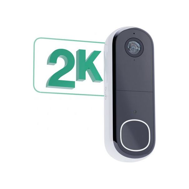 Arlo 2K Wireless Video Doorbell - White | AVD4001100EUS from Arlo - DID Electrical