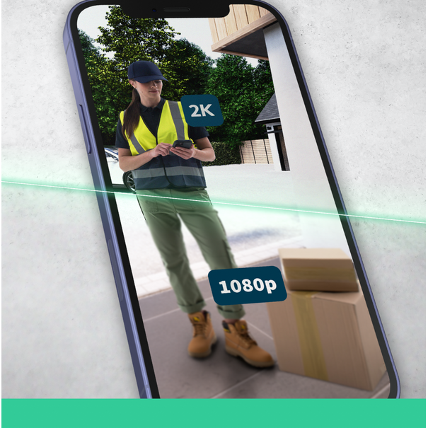 Arlo 2K Wireless Video Doorbell - White | AVD4001100EUS from Arlo - DID Electrical
