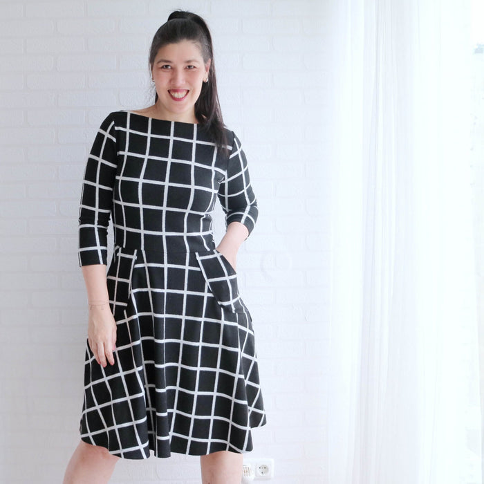 Asta Dress Womens Paper Pattern - Wardrobe by Me - Simplifi Fabric