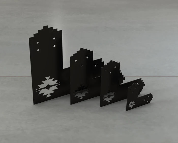 Aztec Style L Brackets - Various Sizes - Madison Iron and Wood