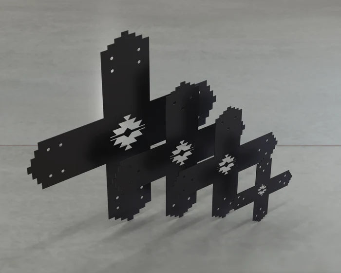 Aztec Style X Brackets - Various Sizes - Madison Iron and Wood