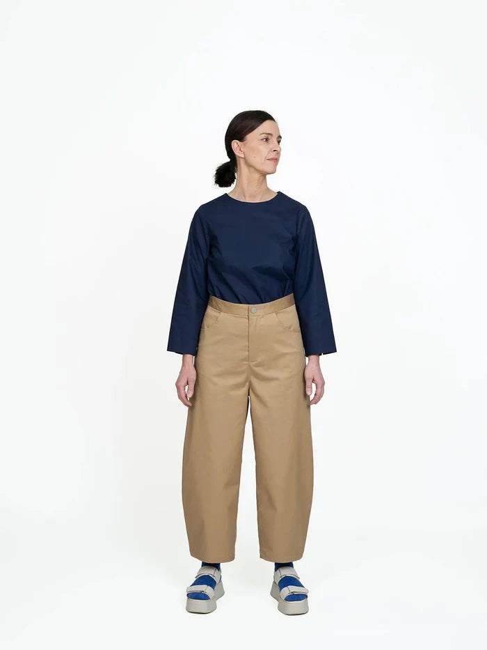 Barrel Leg Trousers Pattern - The Assembly Line - Simplifi Fabric