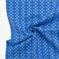 Basketweave - Bright Blue - Fine & Dandy - Fableism Supply Co. - Simplifi Fabric