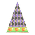 BB 0542 - Halloween Triangle - Diamond Pattern with Candy Corn Border