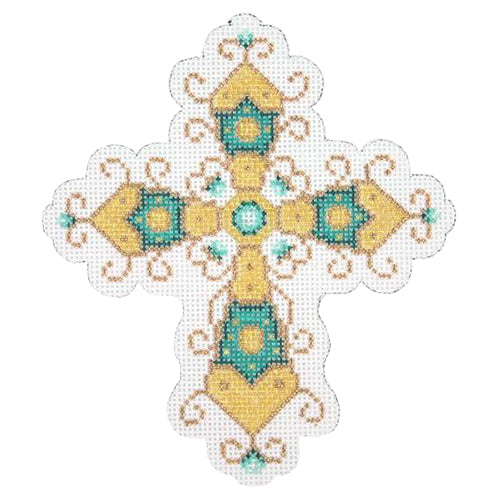 BB 1878 - Cross - Aqua & Gold