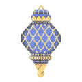BB 2767 - Jeweled Christmas Ball - Royal Blue & Gold