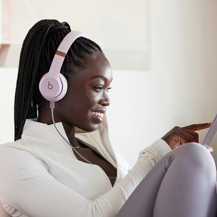 Beats Solo 4 Bluetooth Wireless On-Ear Headphones - Cloud Pink | MUW33ZM/A from Beats - DID Electrical