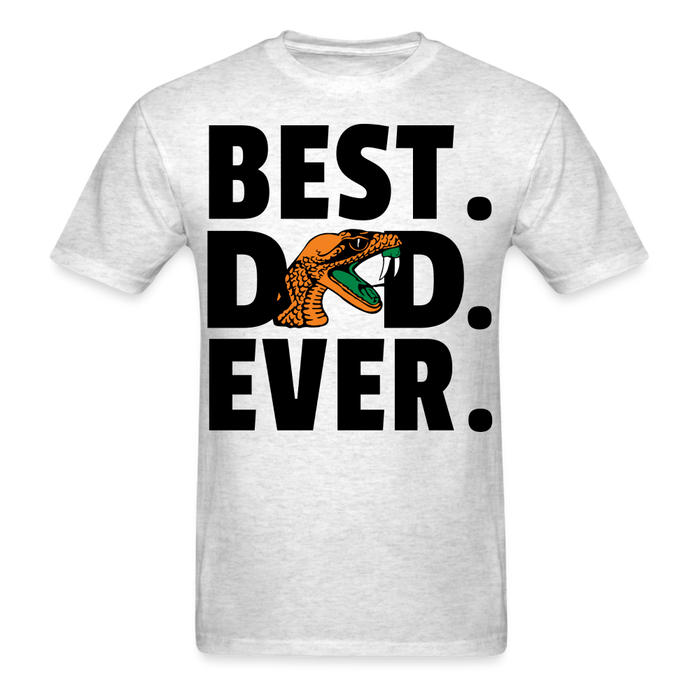 Best Dad Ever Famu T-Shirt - light heather gray