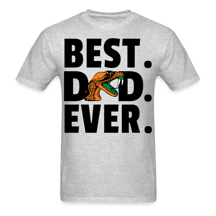 Best Dad Ever Famu T-Shirt - heather gray