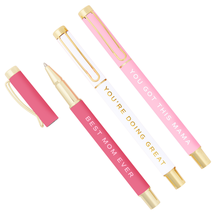 "Best Mom Ever" Metal Pen Set - 3pk
