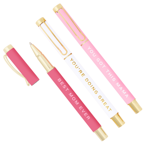 "Best Mom Ever" Metal Pen Set - 3pk