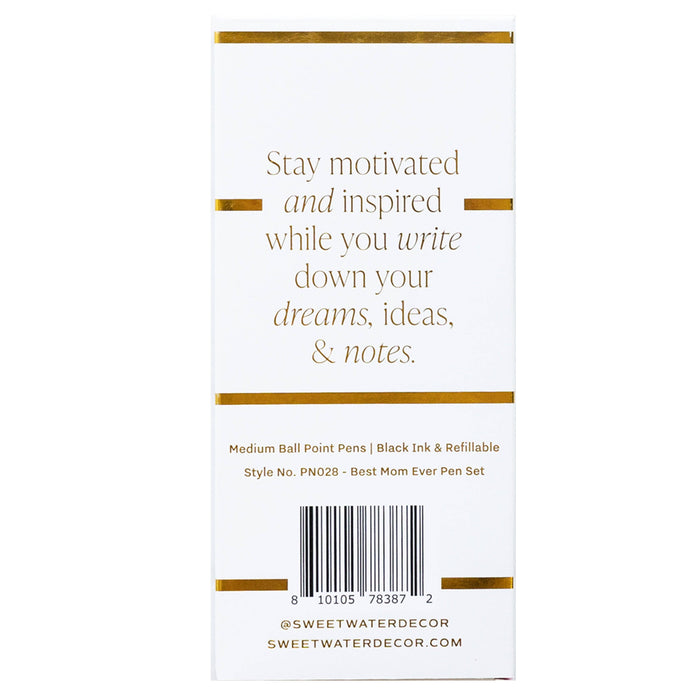 "Best Mom Ever" Metal Pen Set - 3pk