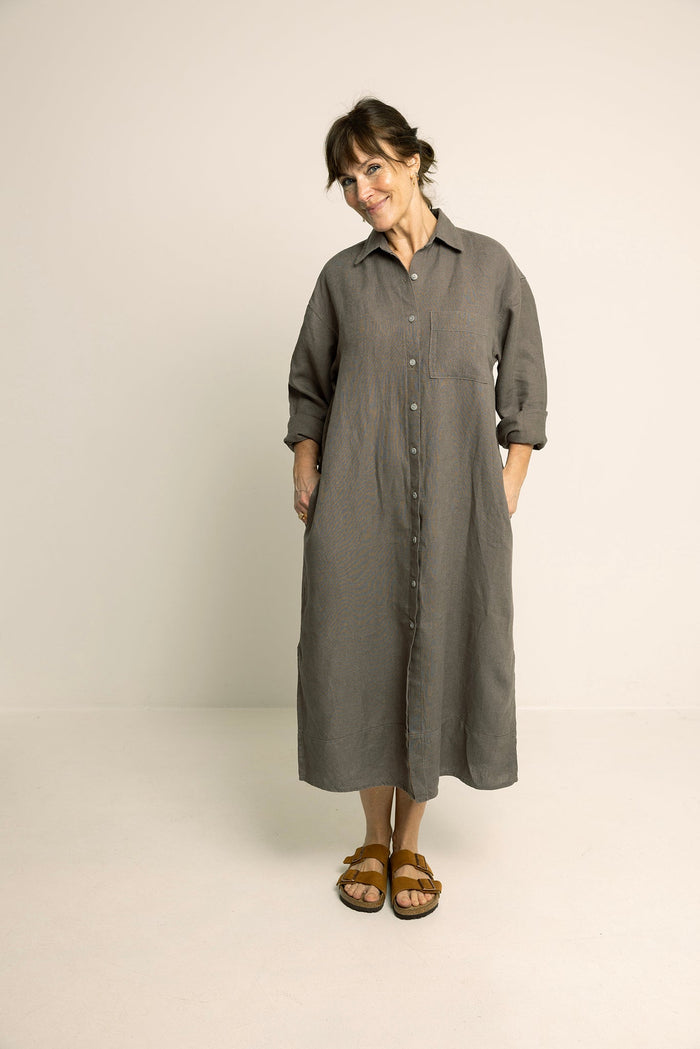 Big Shirt Dress Paper Pattern - Wardrobe by Me - Simplifi Fabric