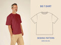 Big T-Shirt Mens Paper Pattern - Wardrobe by Me - Simplifi Fabric