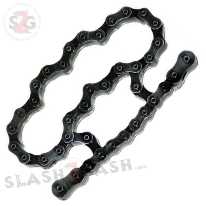 Bike Chain Link Brass Knuckles Heavy Duty Motorcycle Biker Paperweight - Standard