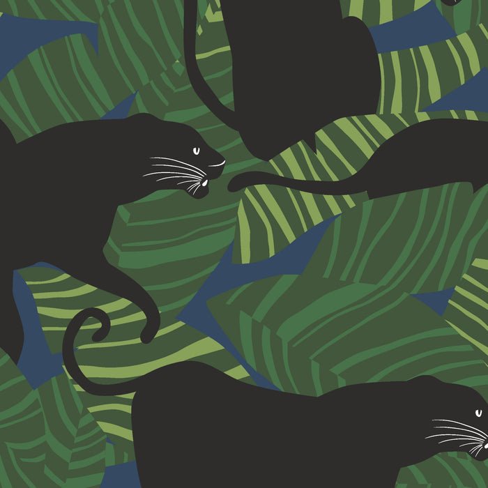 Black Panthers - Ophelia Pang - Canvas Collective - Cloud 9 Fabrics - Canvas - Simplifi Fabric