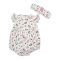 Bloom Baby Ruffle Romper + Headband (Organic Muslin)