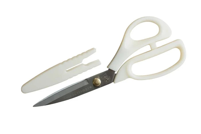 Bloom Series 8.5" Fabric Scissors - White - LDH Scissors - Simplifi Fabric