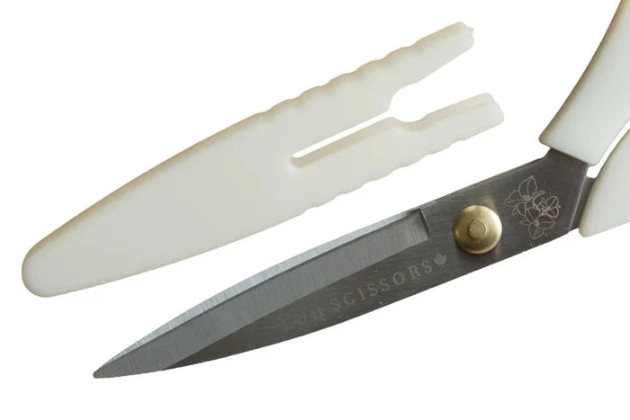 Bloom Series 8.5" Fabric Scissors - White - LDH Scissors - Simplifi Fabric