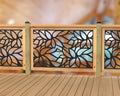 Bushy Leaf Pattern Railing Panel Insert - Madison Iron and Wood