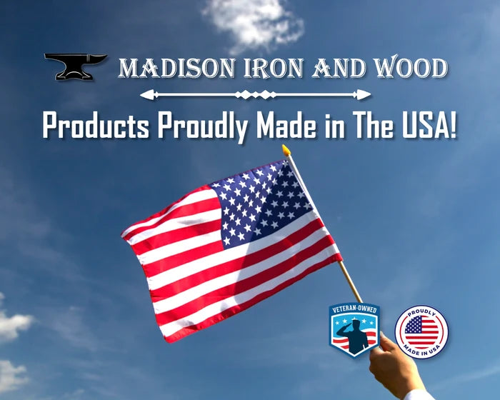 Rough Wood Style L Brackets - Various Sizes - Madison Iron and Wood