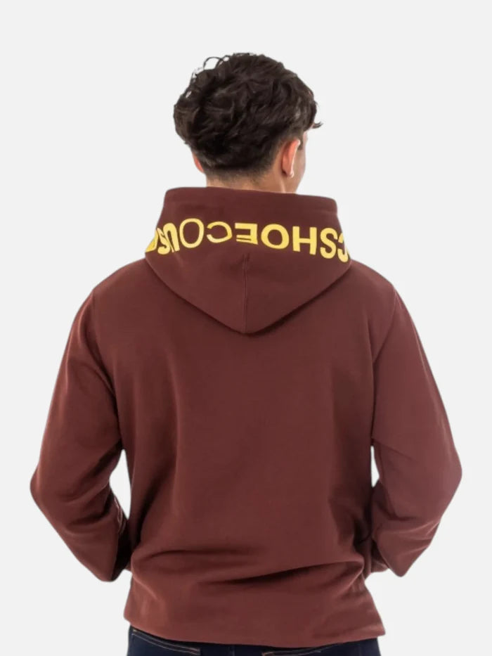Buzo Dc Hood Logo Bordo
