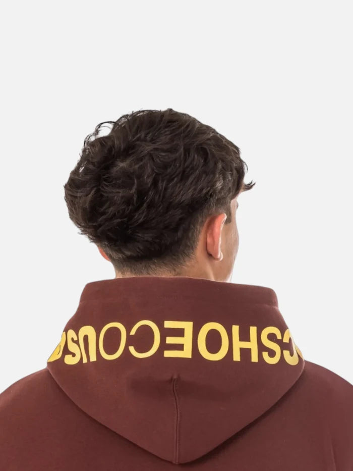 Buzo Dc Hood Logo Bordo