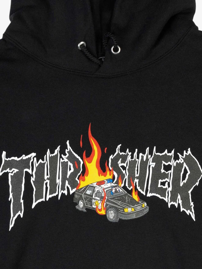Buzo Thrasher Cop Car Negro