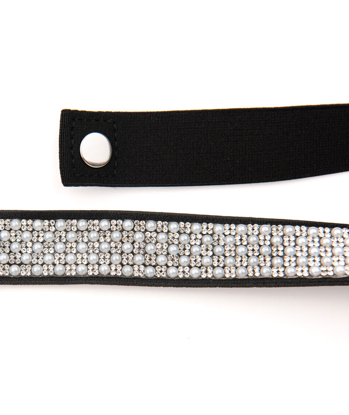 By Debra Girls Mini Pearl Elastic Belt Accessories By Debra