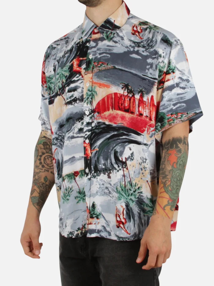 Camisa Gotcha Surfing Azul