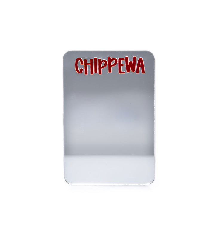 Camp Name Bunk Mirror Distressed/seasonal accessories A Wink and a Nod Multi Chippewa