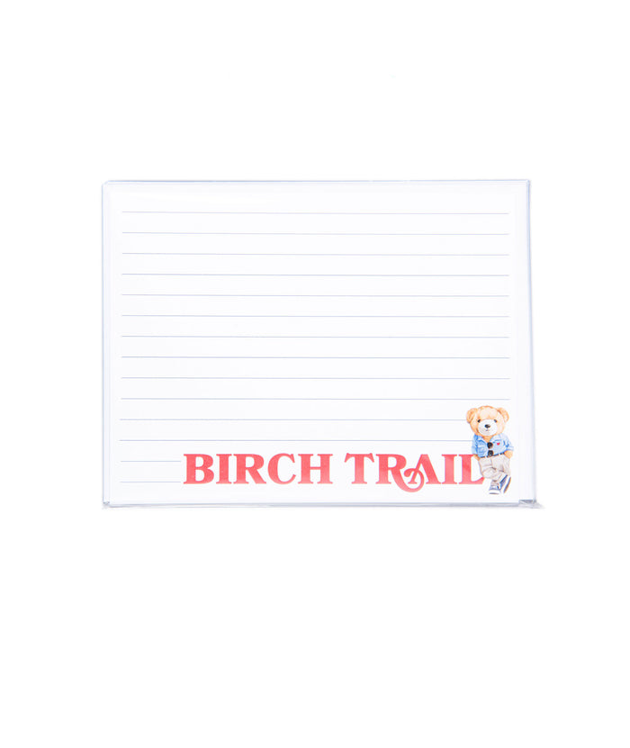 Camp Name Teddy Bear Lined Notecards Pack of 8 Camp A Wink and a Nod Multi Birch Trail